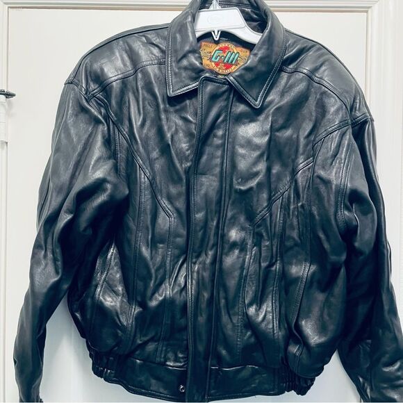 Global Identity Men’s Leather Jacket Size 2XL Black EUC - Picture 3 of 11
